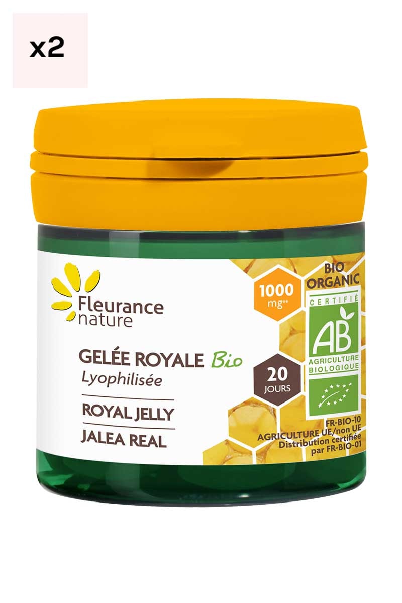 Cure gelée royale bio lyophilisée - Concentré de nutriments essentiels - 20 jours