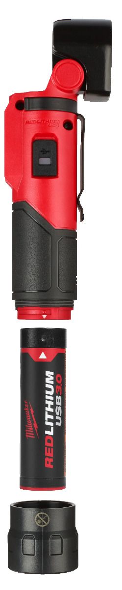 Milwaukee L4 PWL-301 LED zaklamp met draaibare kop REDLITHIUM™ 3.0Ah USB batterij - 4933479765