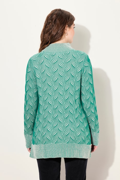 Pullover, Zopfmuster, Langarm, Biobaumwolle