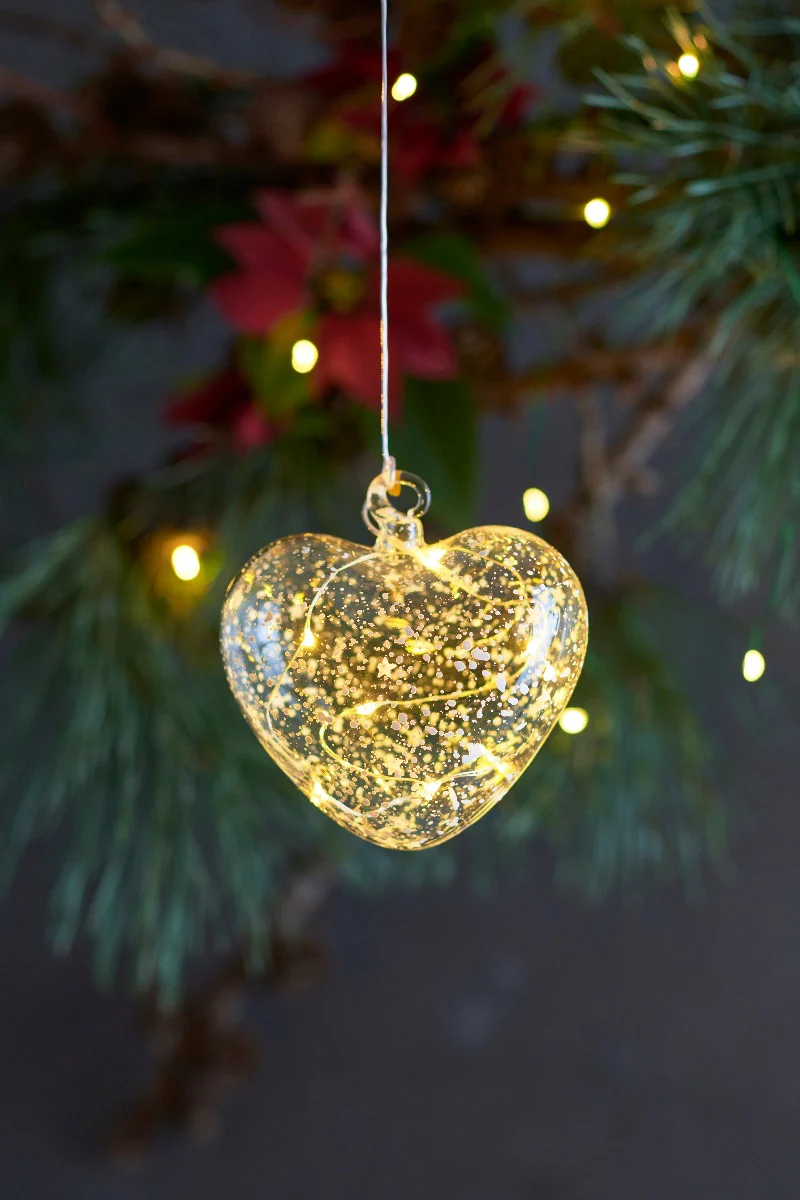 Sirius  Romantic LED hjerte, romantic/clear - Ø:10 cm.