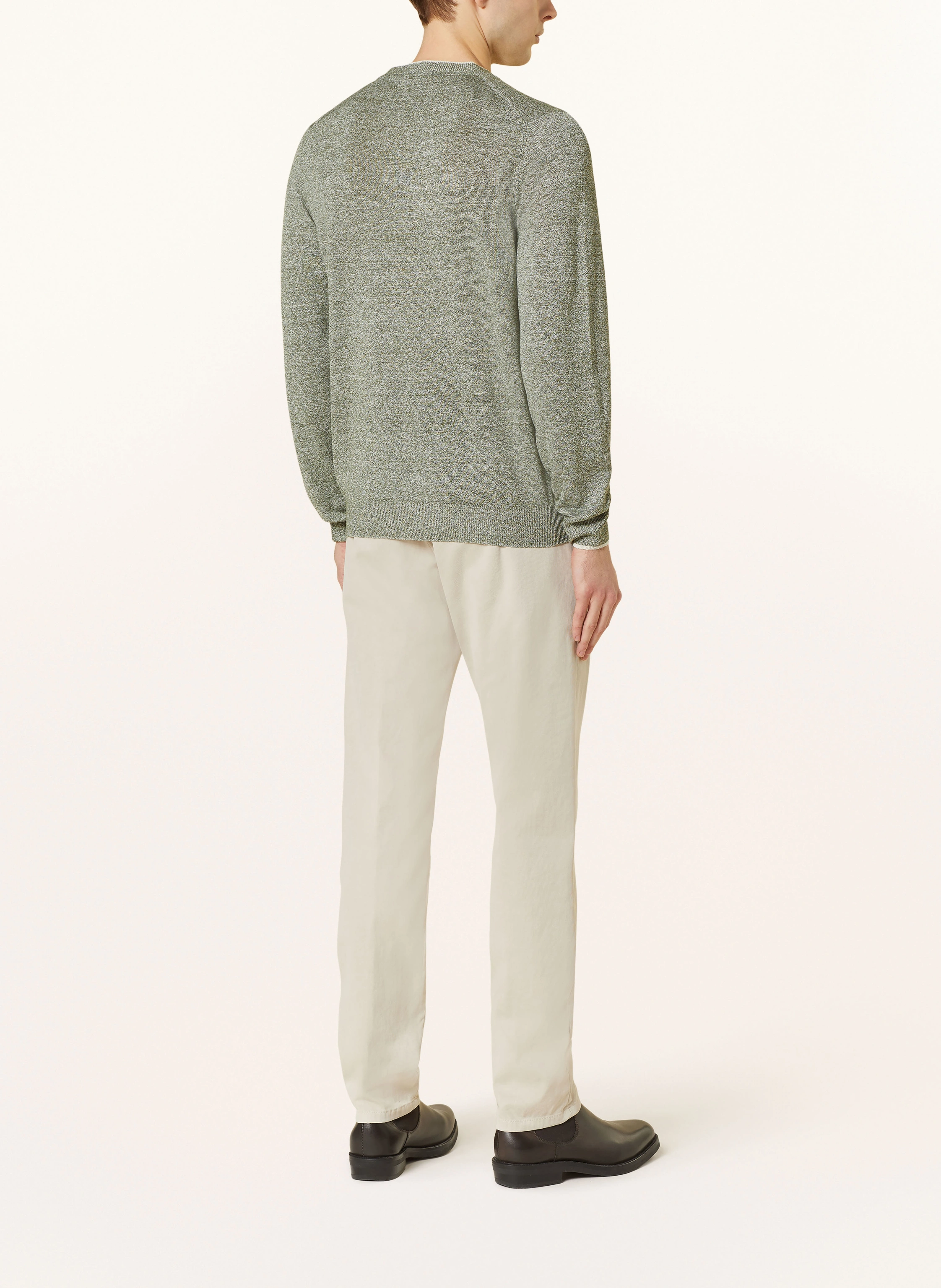 FEDELI Pullover mit Leinen