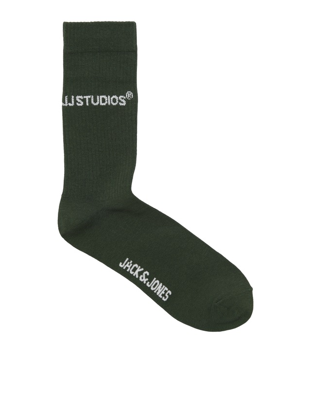 Jack & Jones Freizeitsocken »JACSOHO TENNIS SOCKS 3 PACK NOOS« Packung, 3 Stk. tlg. mit Logostickerei