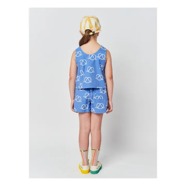 Bobo Choses Jupe-Short Coton Bio Cordages | Bleu