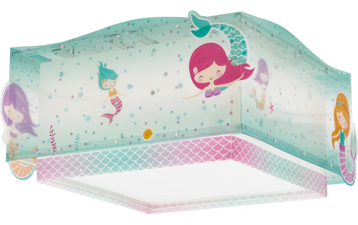 Deckenlampe MermaidsDeckenleuchte mit Doppelschirm für Kinderzimmer