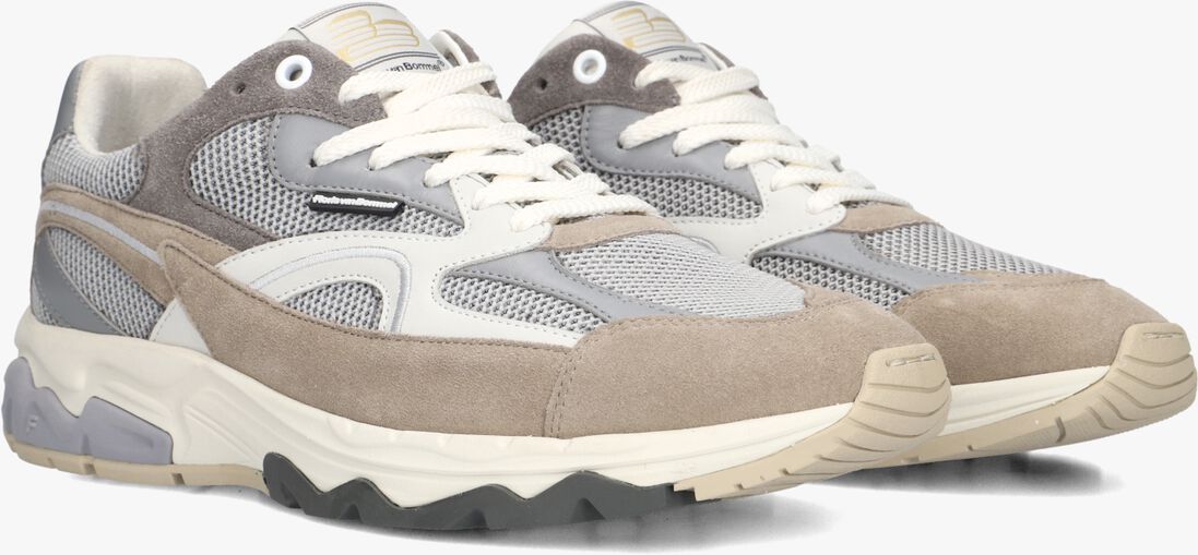 grijze floris van bommel lage sneakers sfm-10257 de rezer