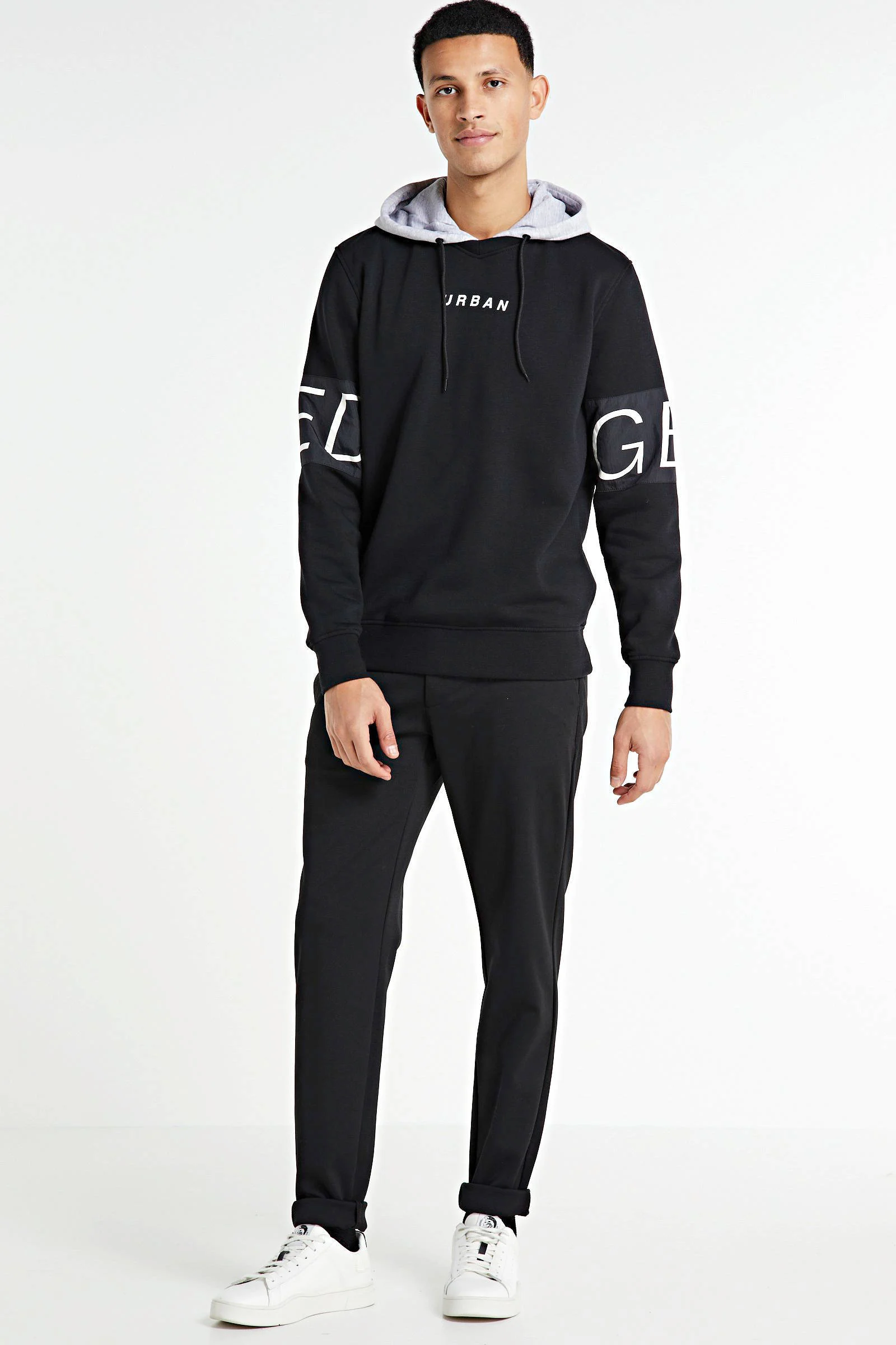 ONLY & SONS tapered fit it chino ONSMARK zwart