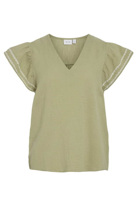 Vila groene dames t-shirt