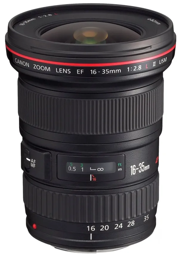 Canon EF - Vidvinkel zoom objektiv - 16 mm - 35 mm - f/2.8 L II USM - Canon EF - for EOS 100, 1200, 1D, 5DS, 6D, 70, 700, 750, 760, 7D, 80, 8000, Kiss X8i, Rebel T6s