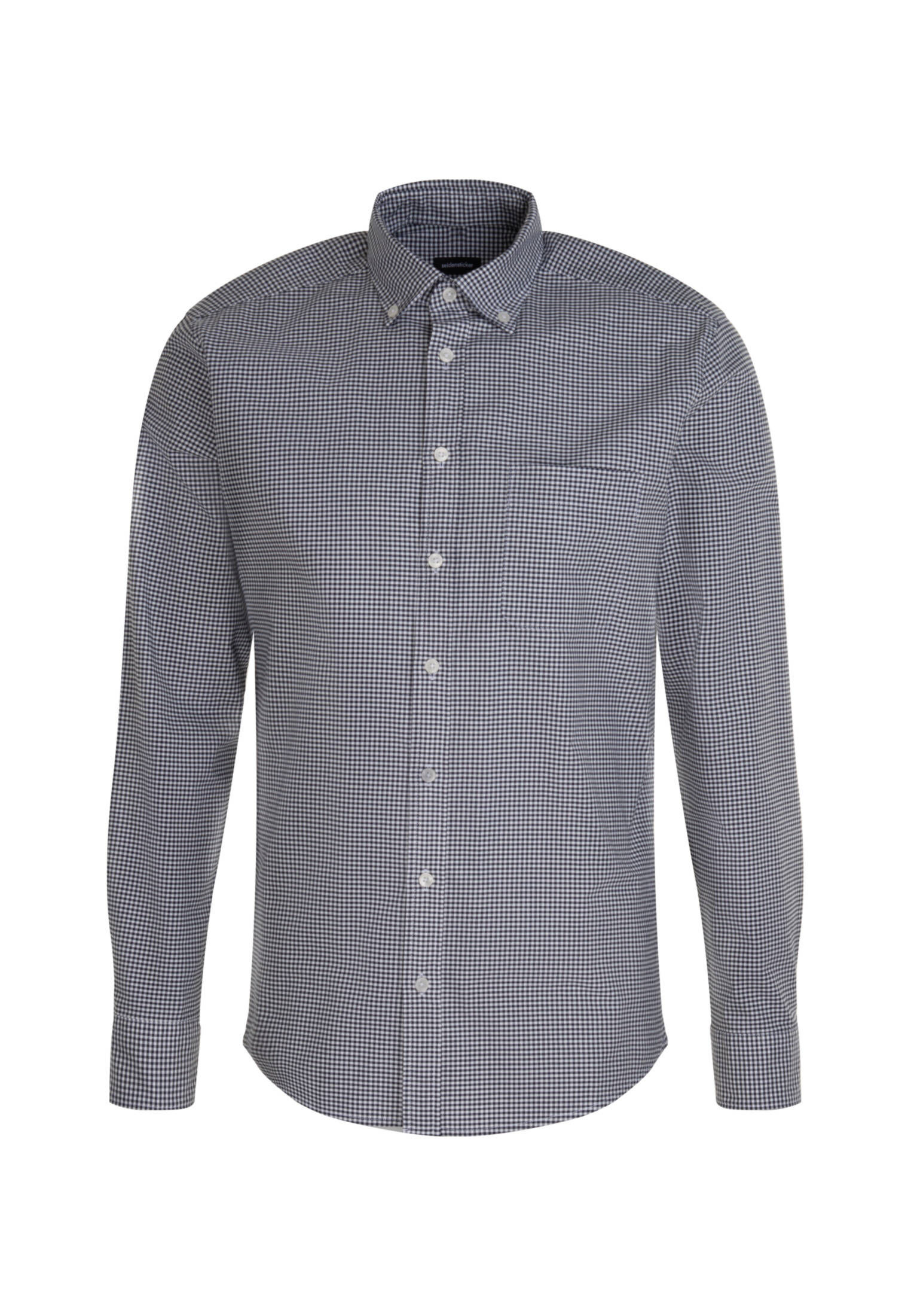 Seidensticker| Herren Casual Hemd Schwarze Rose