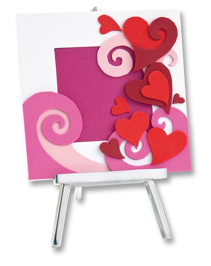 Moosgummi TON IN TON 10-teilig in rosa/rot
