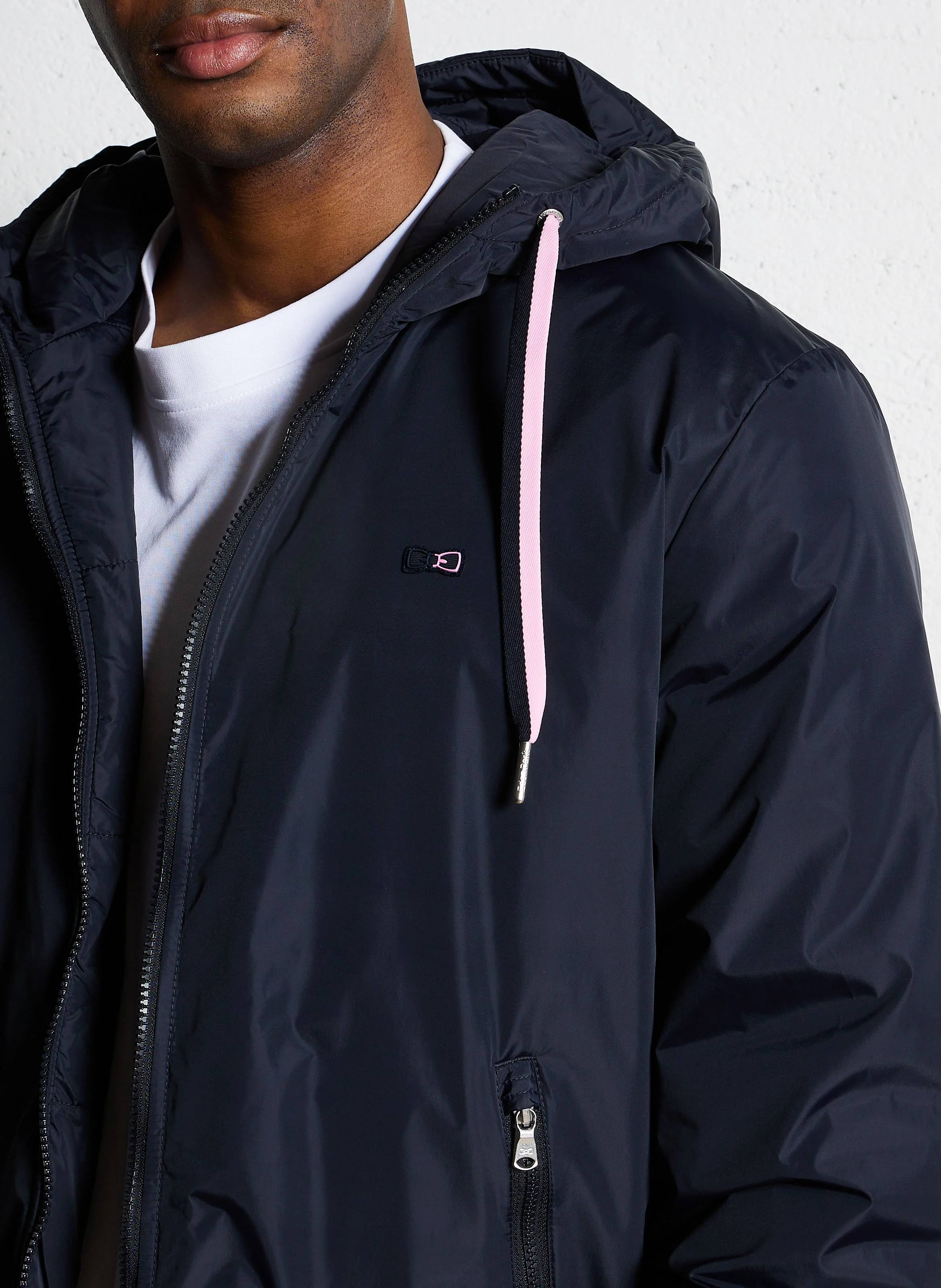 Parka coupe-vent à capuche | Bleu