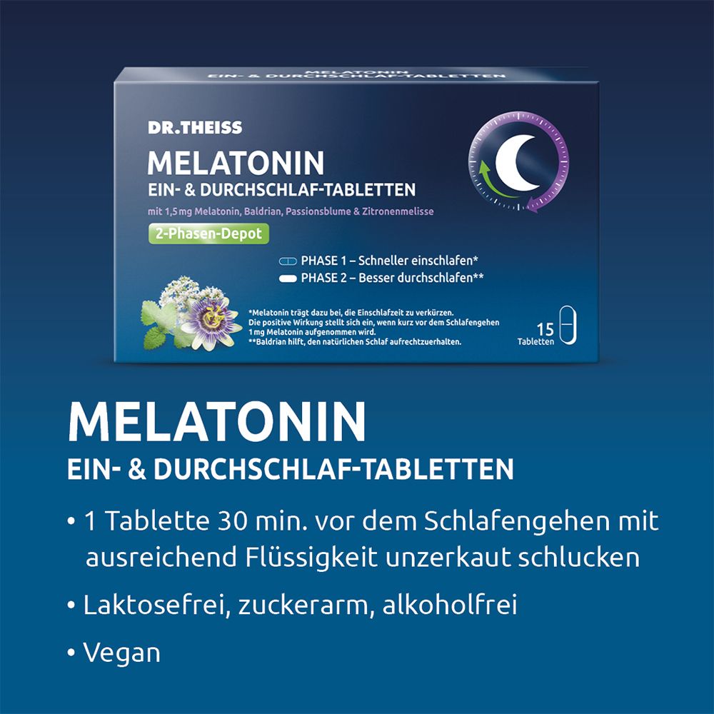 Dr. Theiss Melatonin Ein- & Durchschlaf-Tabletten
