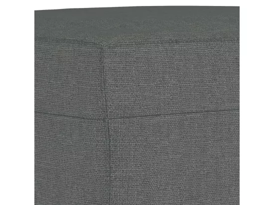 Ensemble de canapés 3 pièces coussins gris foncé tissu