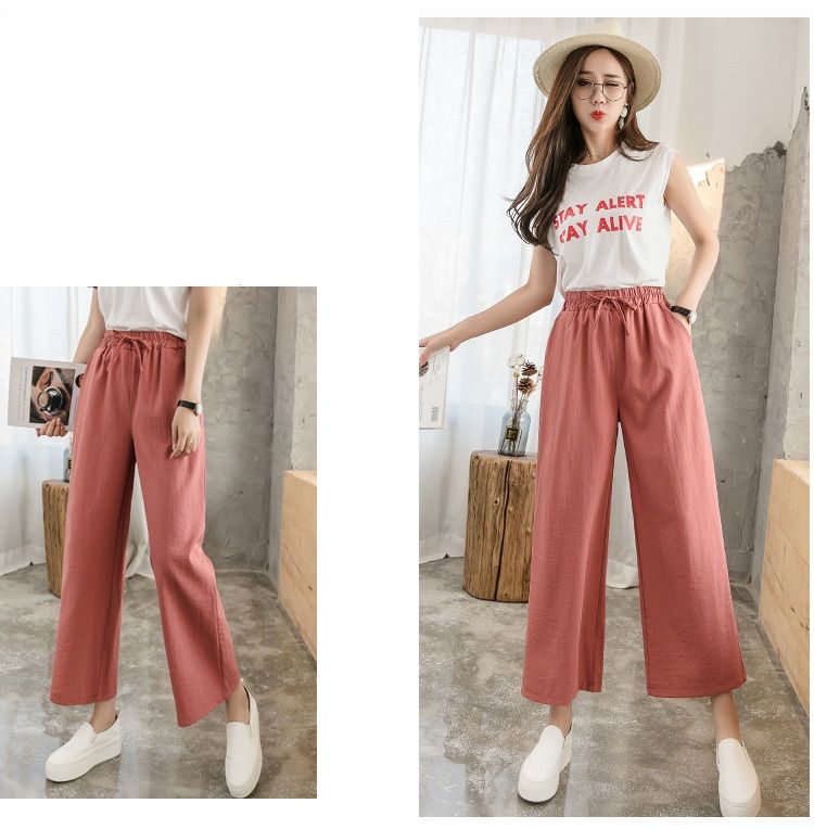 Seoul Crush - Wijde broek met trekkoord