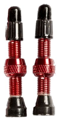 Paire de Valves Stan's Universal Presta 35 mm Rouge