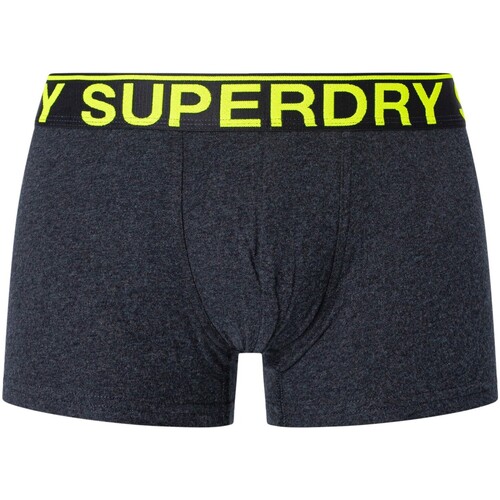 Superdry - Pack De 3 Calzoncillos De Algodón Orgánico Azul