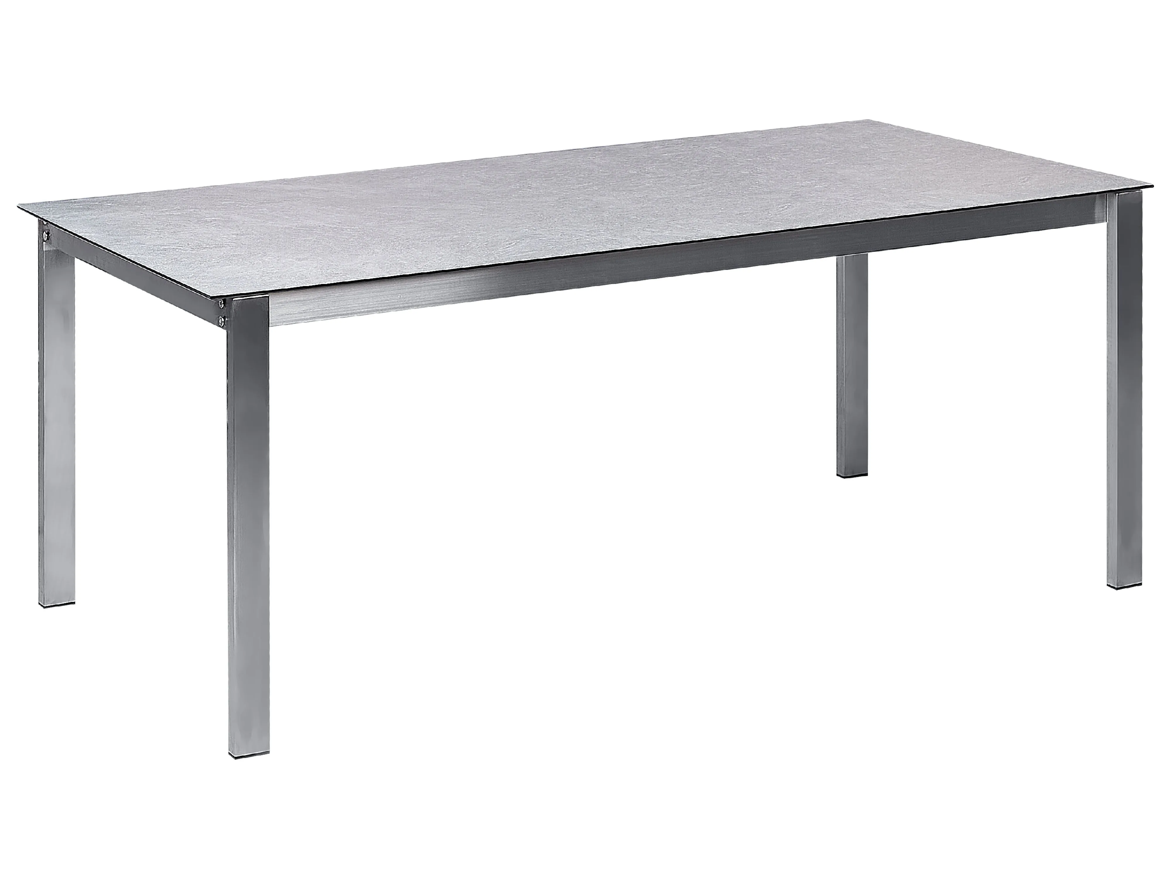 Tuinset 6-zits COSOLETO/GROSSETO Veiligheidsglas Marmereffect Grijs