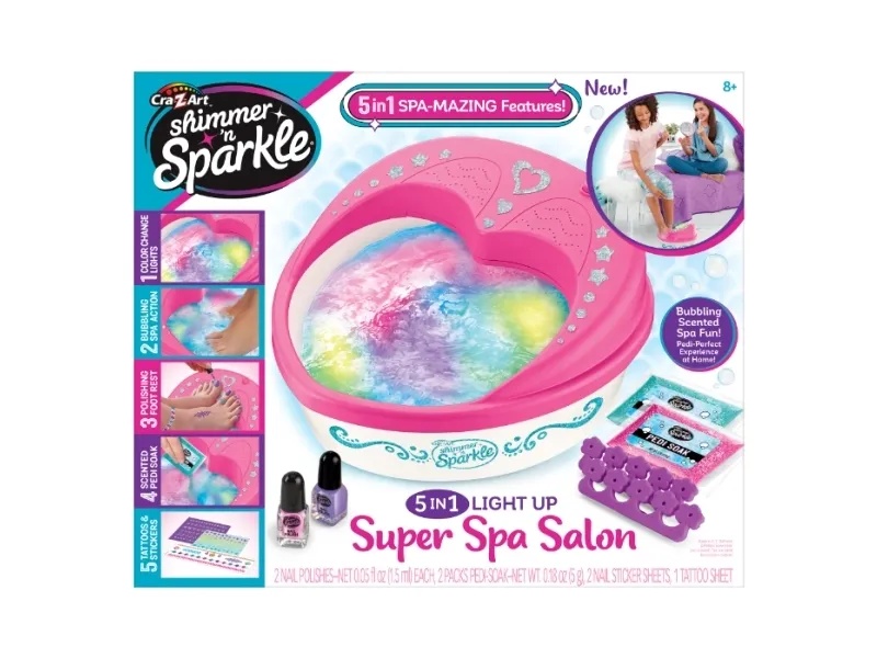 SHIMMER N SPARKLE 5 IN 1 LIGHT UP SPA SALON