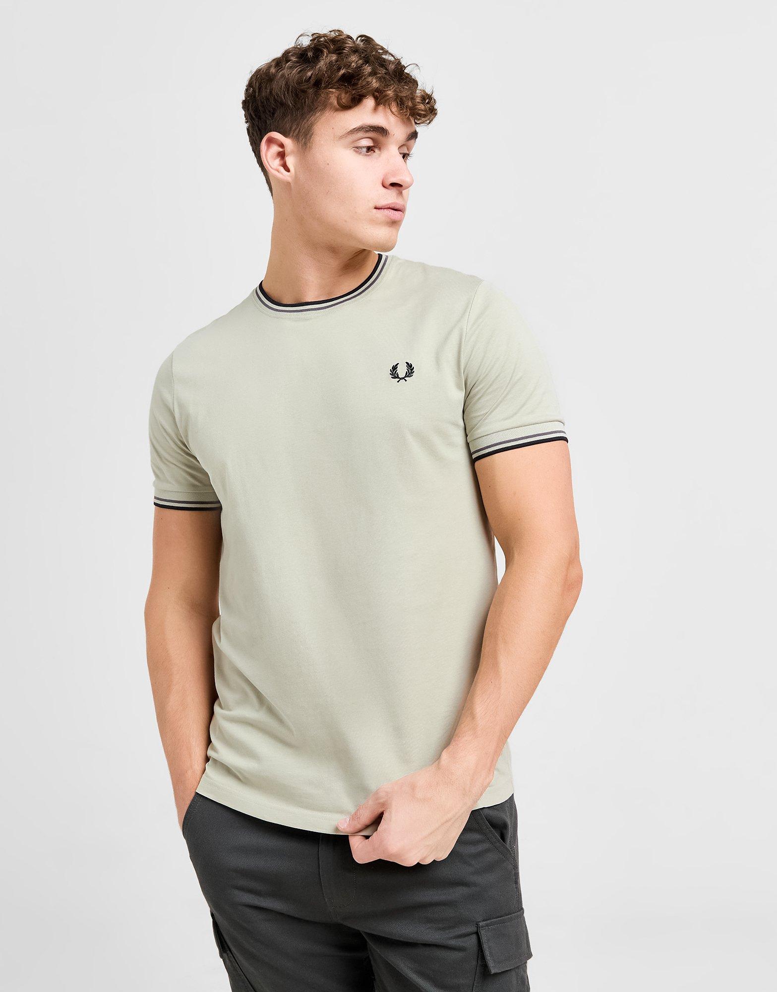Fred Perry T-Shirt à Manches Courtes Twin Tipped Ringer Homme