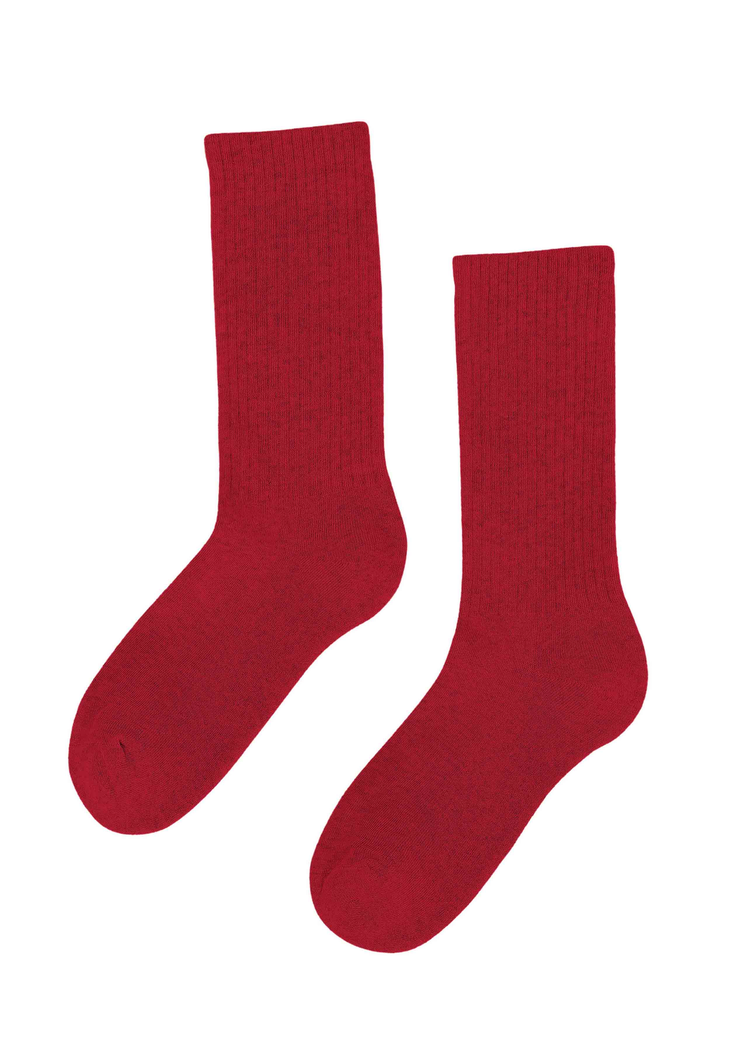 Colorful Standard Socken Organic Active Sock Scarlet Red
