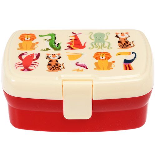 Rex london broodtrommel met vakjesblad - colorfoul creatures