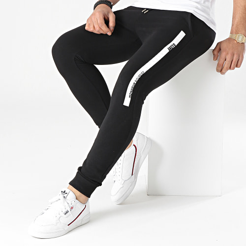 Pantalon Jogging M. Bourbier Noir Blanc