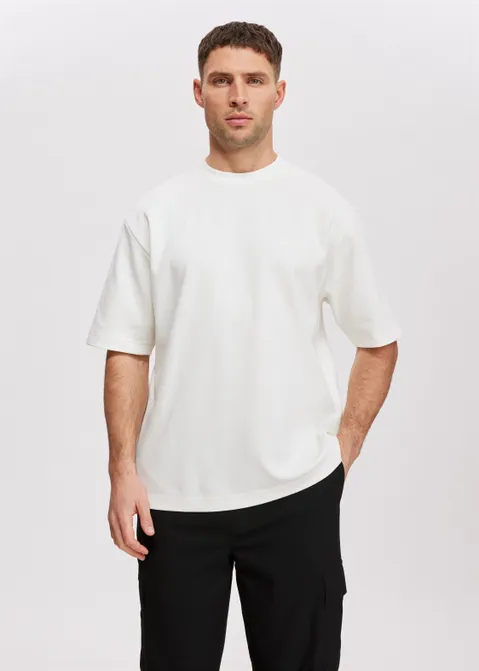 T-shirt met print Aesthetikz off-white (WIT.O)