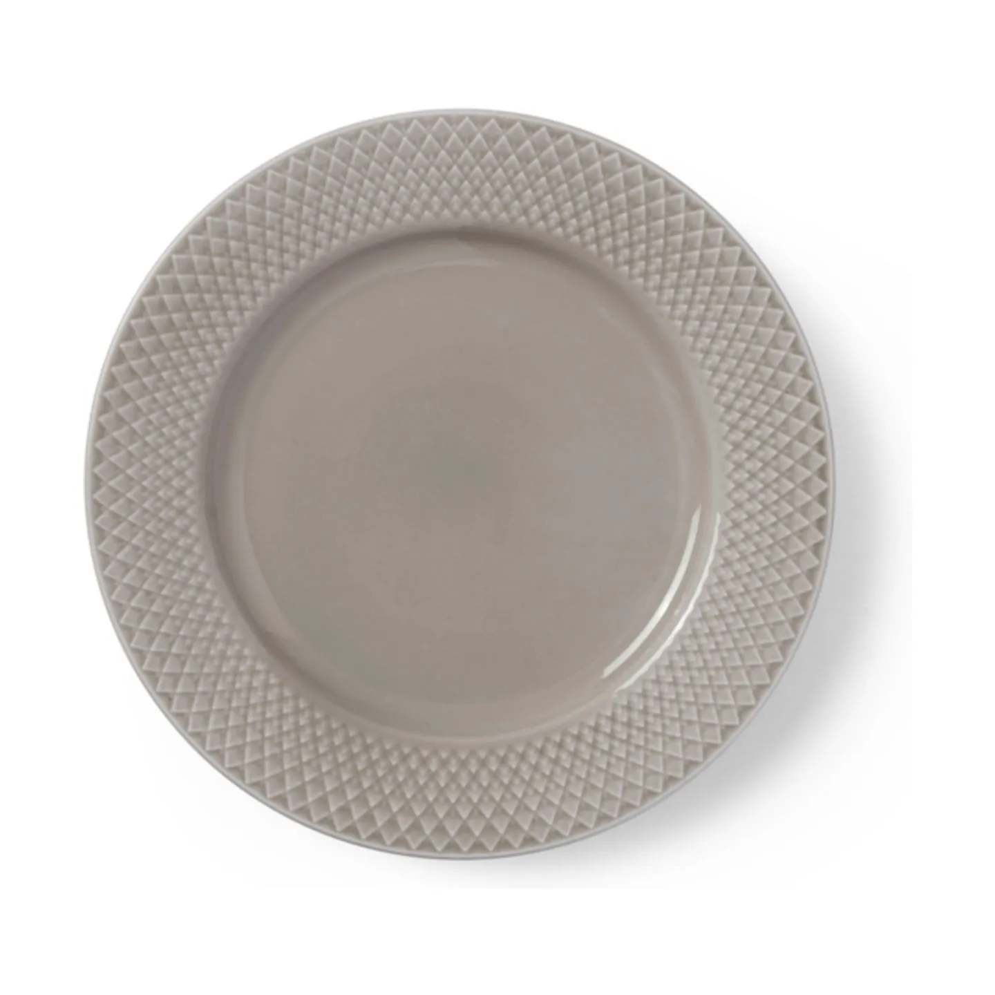 Lyngby Porcelæn Rhombe Earth Frokosttallerken