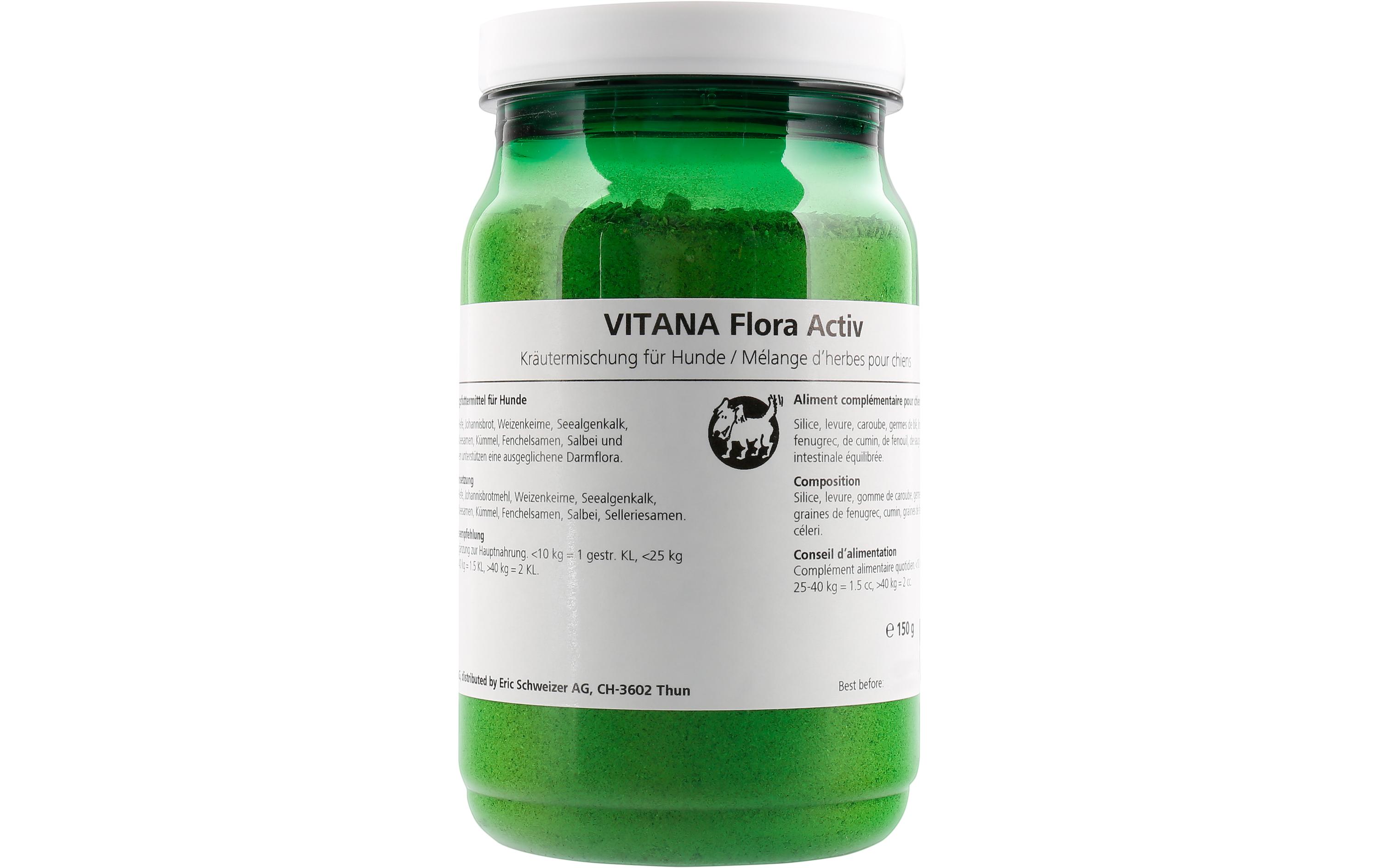 Hunde-Nahrungsergänzung Flora Activ, 150 gKräutermischung für Hunde
