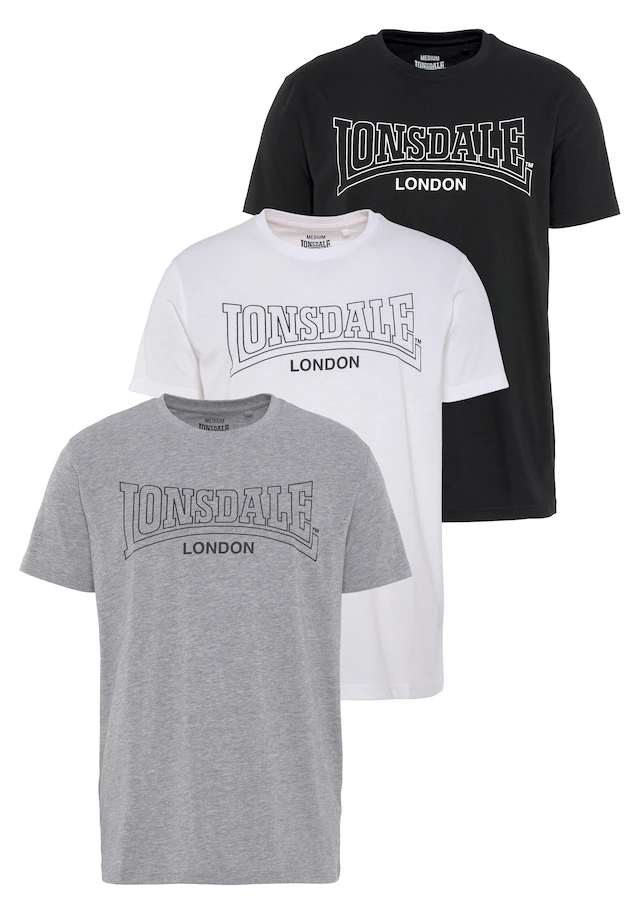 Lonsdale T-Shirt »BEANLEY«, 3 Stk.
