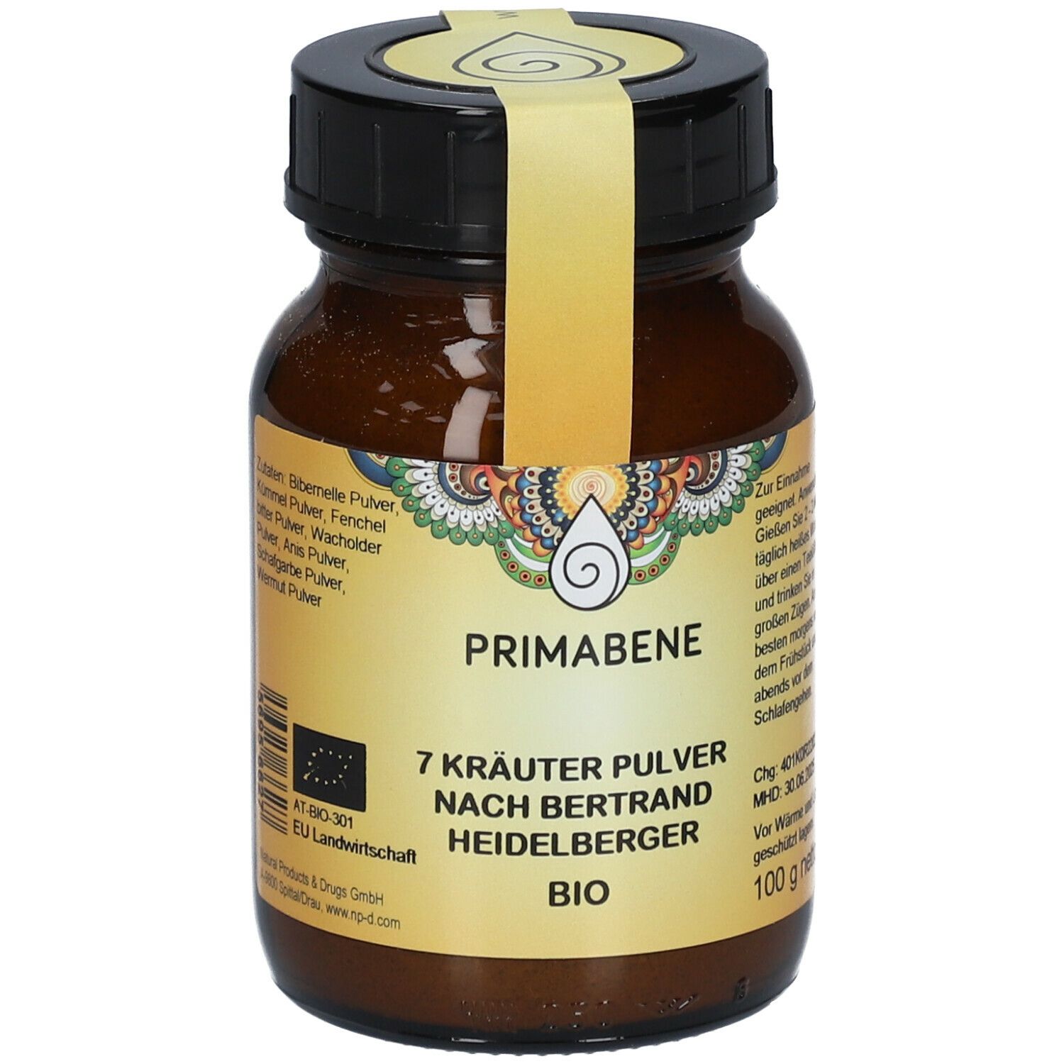 PRIMABENE 7 Kräuterpulver nach Bertrand Heidelberger BIO