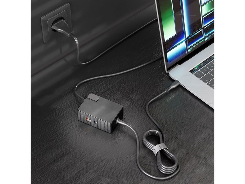 PureLink USB Netzteil VL-PSU110 USB-C, USB-A, 100W Vuelogic – USB-C & USB-A GaN Ladegerät - 3-Port - 100W PD – Schwarz