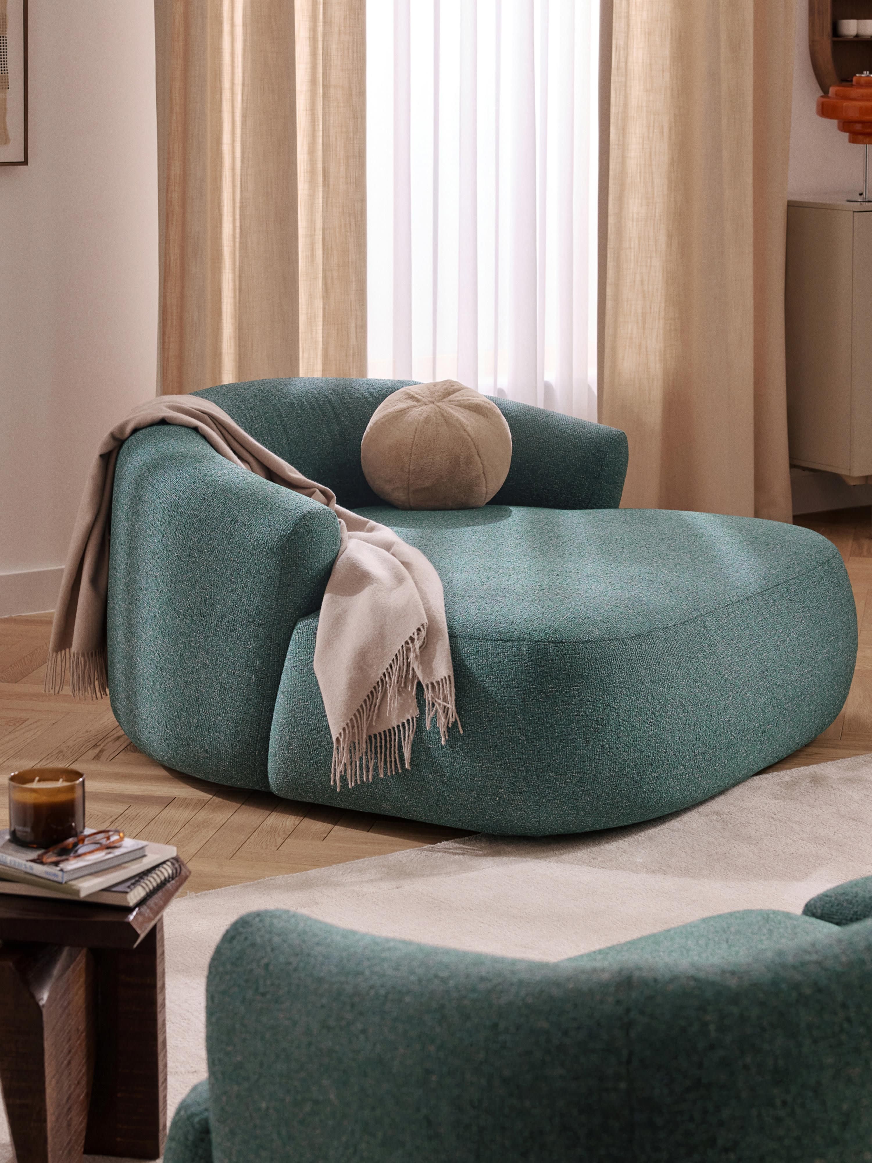 XL bouclé loungefauteuil Sofia
