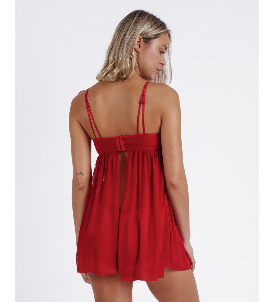 Conjunto Admas Temptation e Calcinha Fio Dental Vermelha