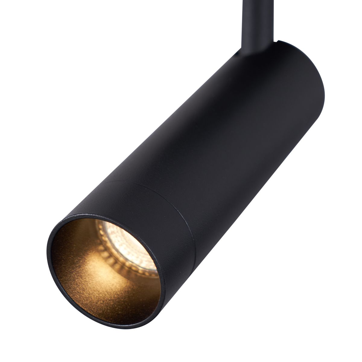 Afgerond plafondspot zwart GU10 35mm 3-lichts draai- en kantelbaar - Kate