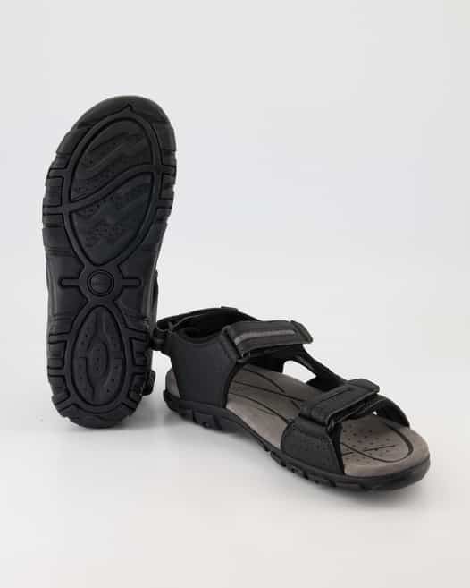 Geox S.STRADA D - DBK GBK SUEDE Sandalen in Schwarz