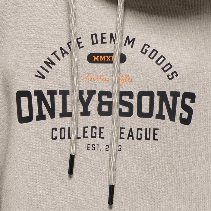 Only & Sons Ceres Vintage Print Hoodie Junior