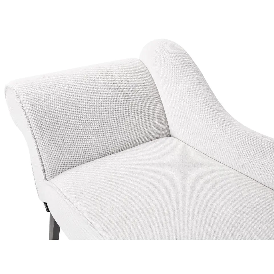 BIARRITZ - Chaise longue - Wit - Linkerzijde - Polyester