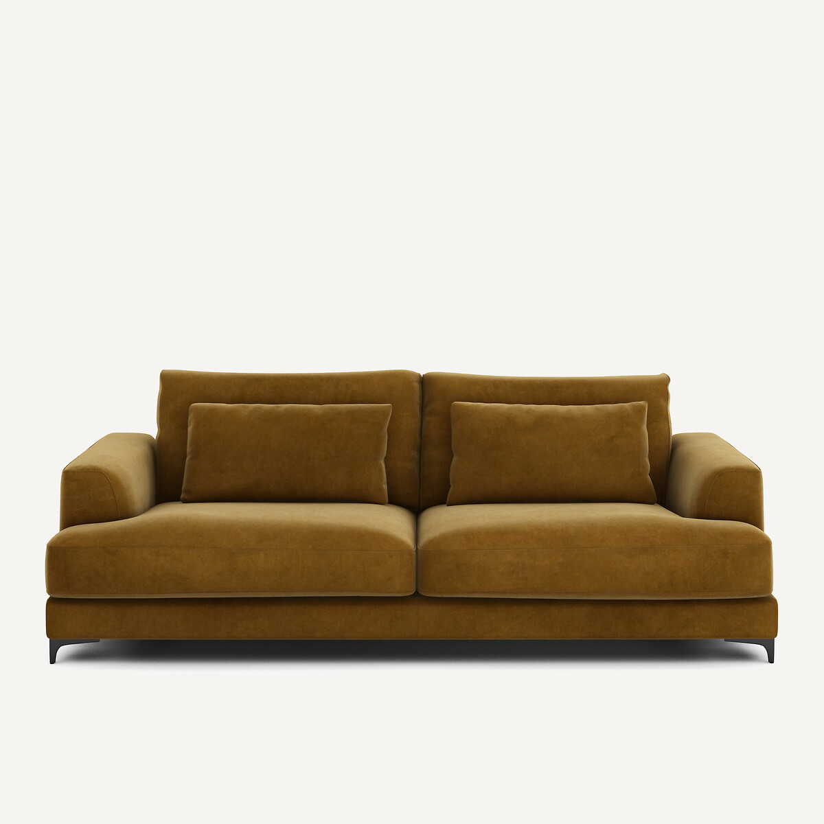 AM.PM<br>Sofá-cama de veludo de 4 lugares, Marsile