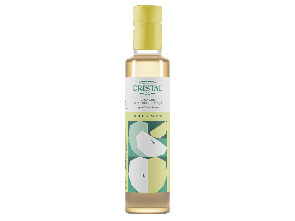 VINAGRE DE SIDRA CRISTAL MAÇÃ GOURMET BIO 5% 250ML