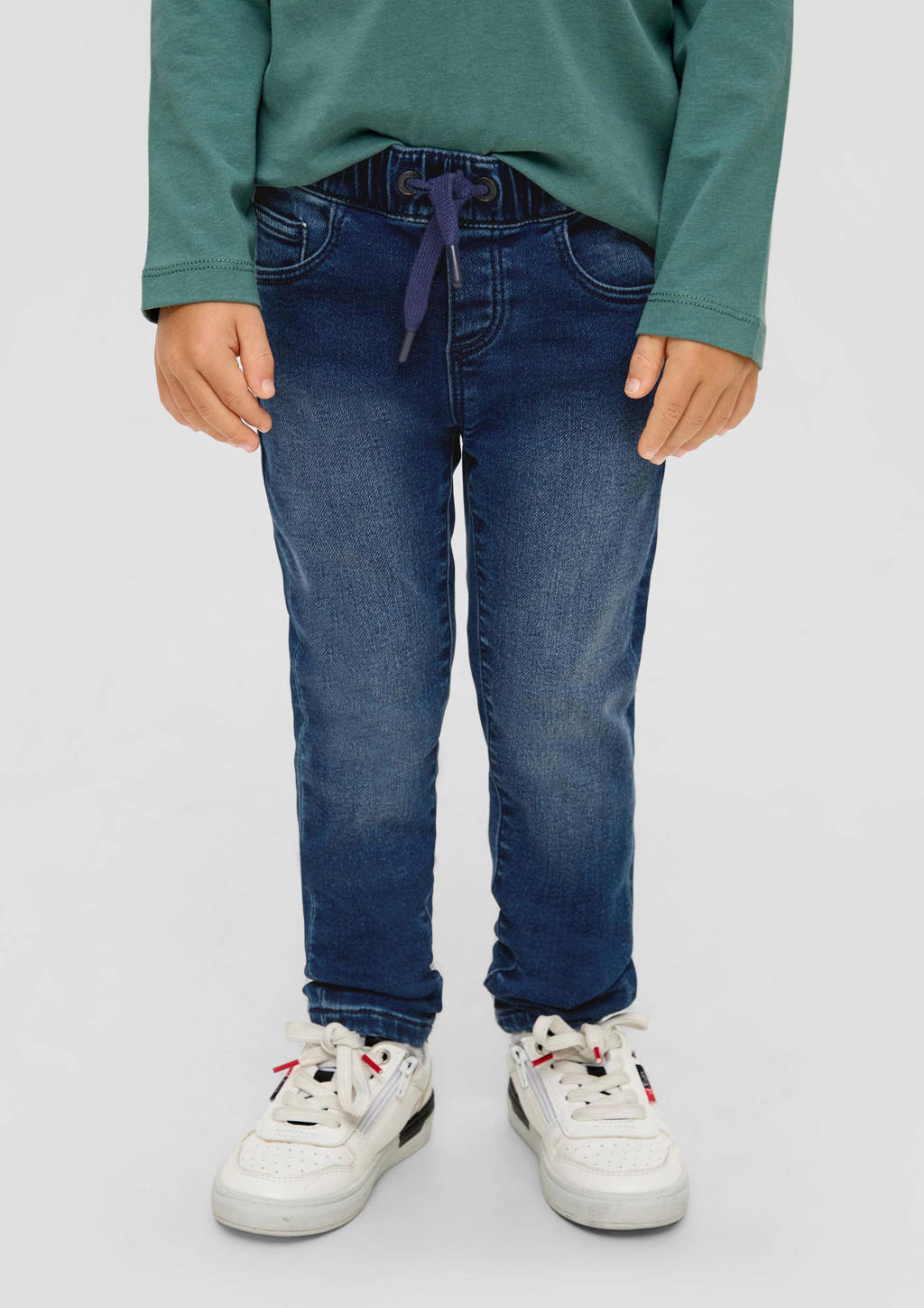 s.Oliver slim fit jeans donkerblauw