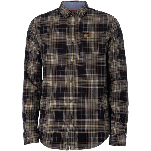Superdry - Camisa De Leñador De Algodón Negro