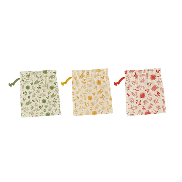 3 sacs à vrac en coton bio Pebbly