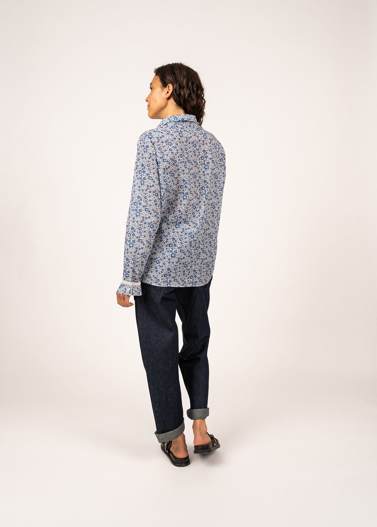 Chemise à motifs floraux Maria