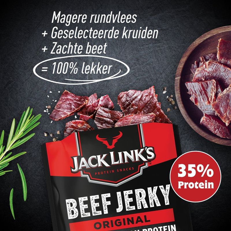 Jack Link's - Beef Jerky Original - Gedroogde Beef Jerky - 12-pack (12 x 25 g)