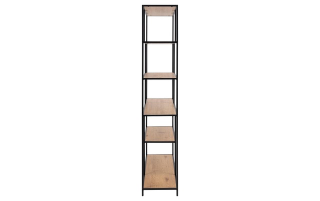 AC Design Regal »Seaford 135 x 35 x 185 cm, Eiche/Schwarz«