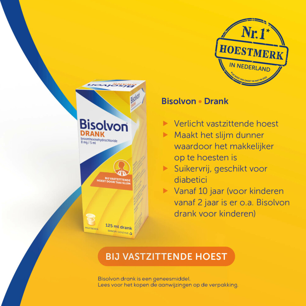 Bisolvon Drank Bij Vastzittende Hoest125 ml