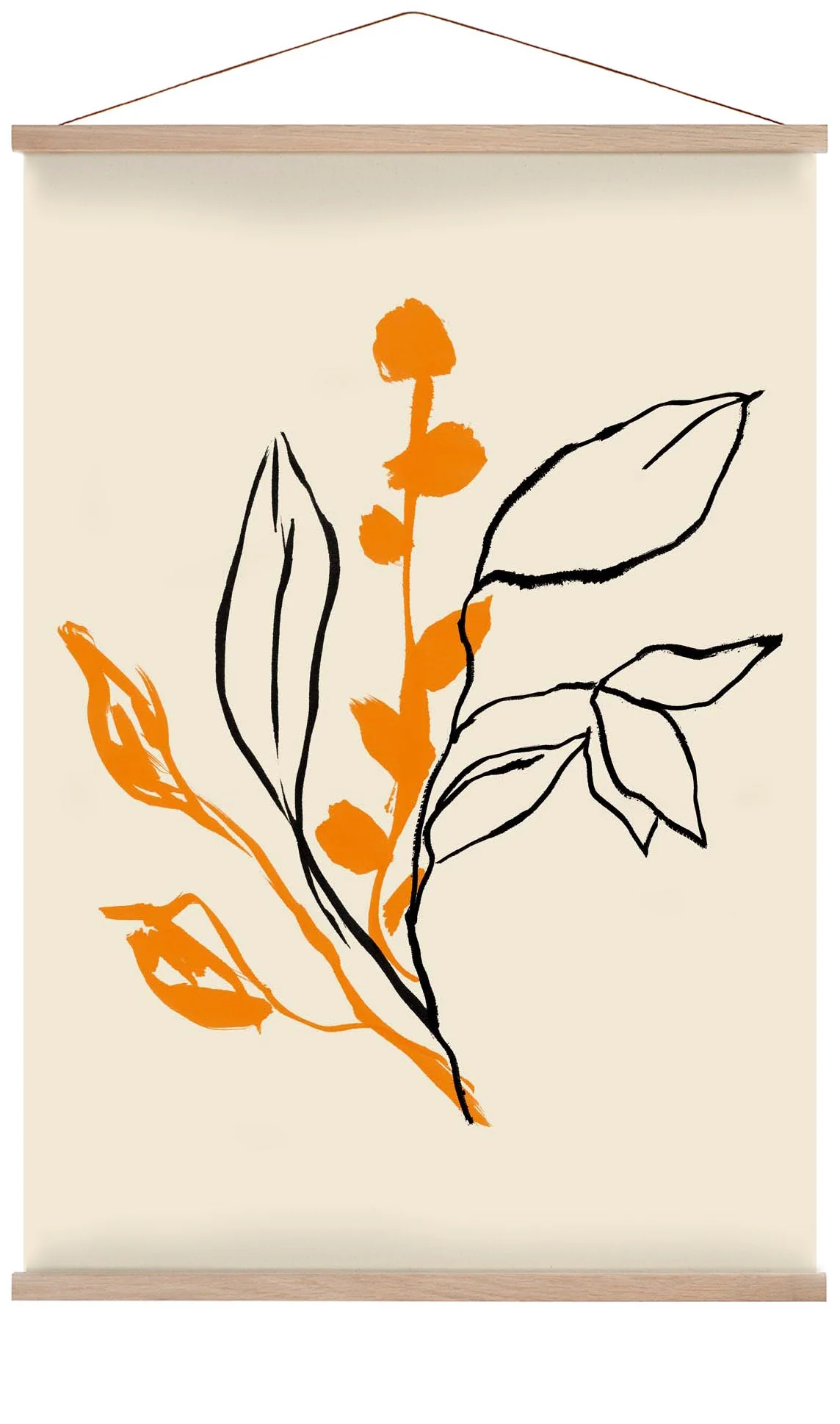 Orange und schwarze Linien