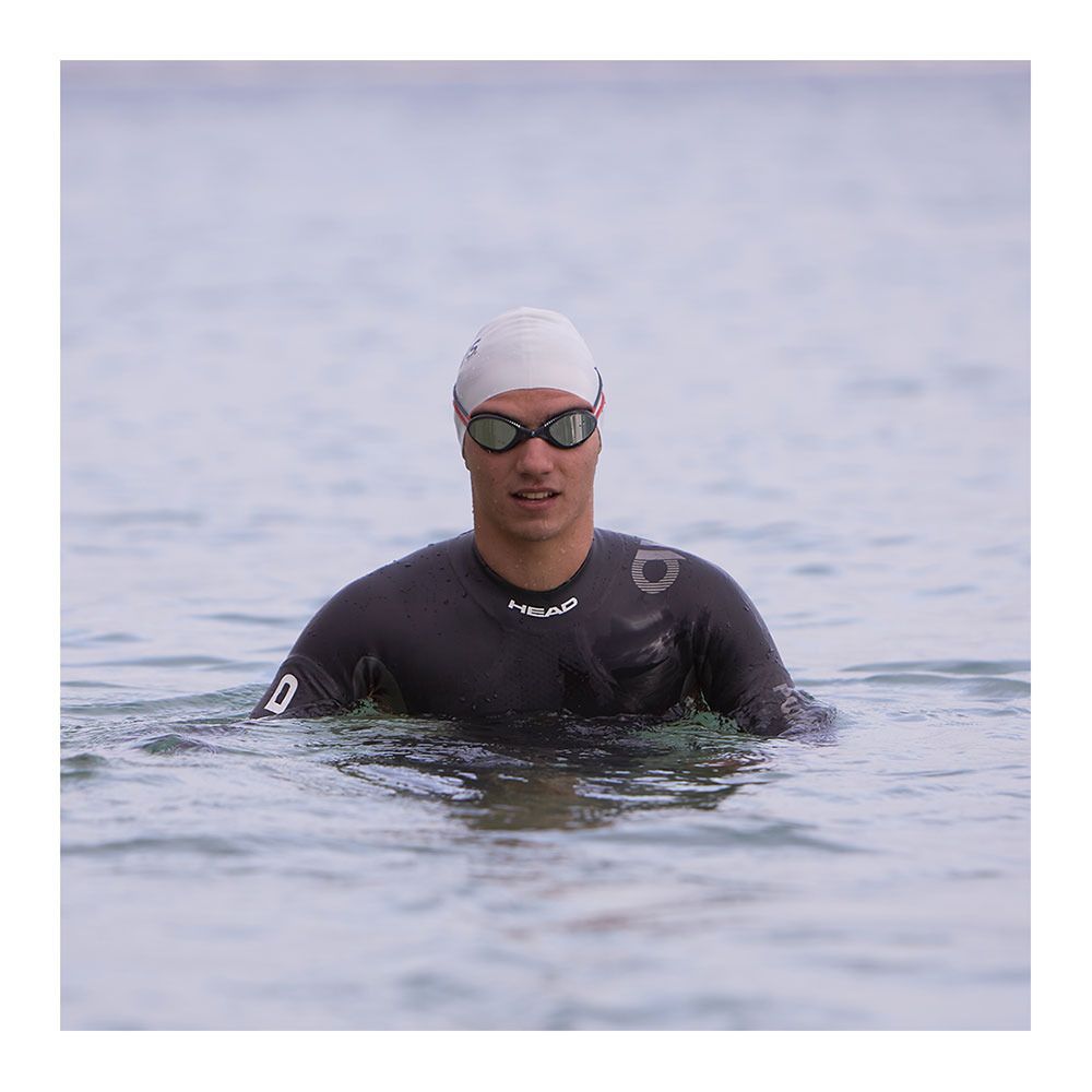 Zoggs TIGER MIRROR - Lunettes de natation grey red/mirrored smoke