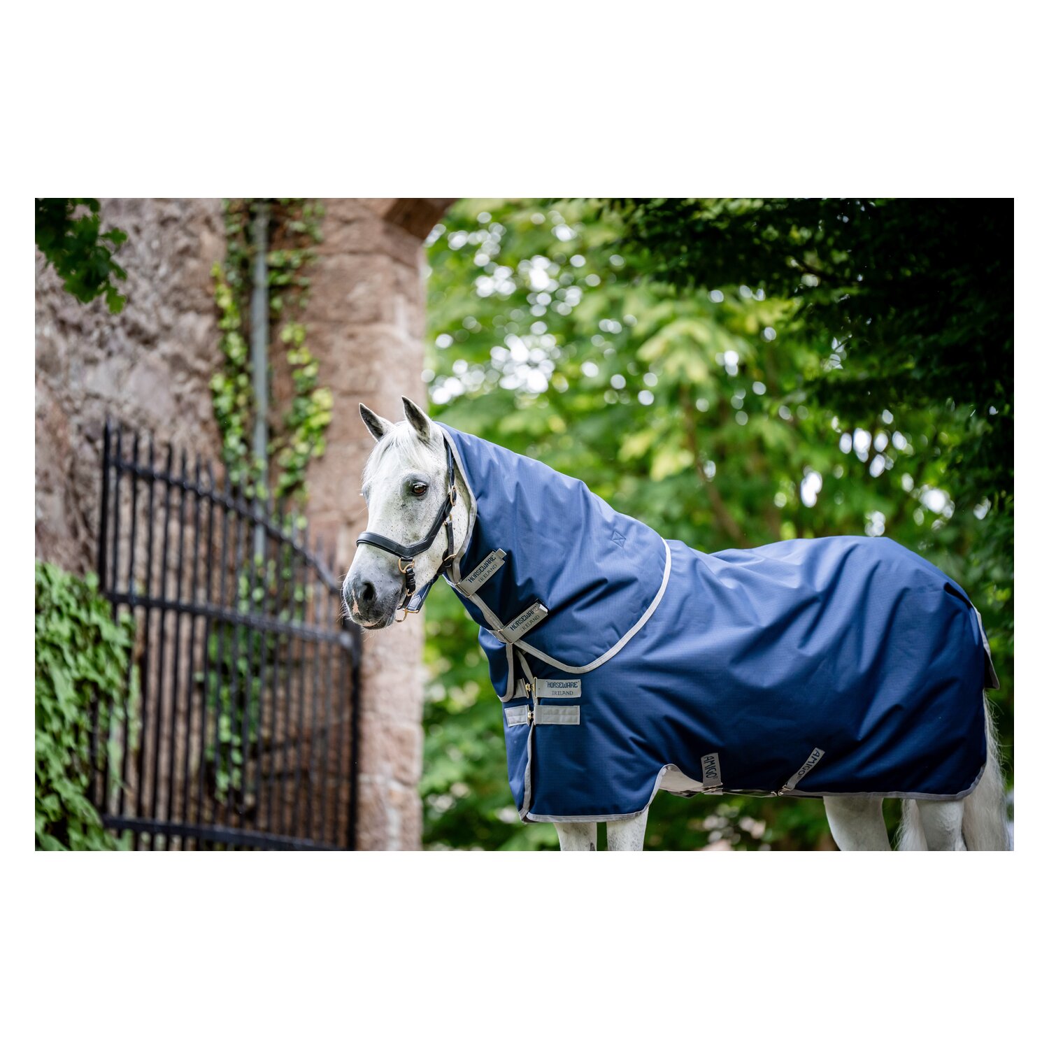 HORSEWARE Weidedecke AMIGO Ripstop 900 Denier, 200 g - navy/titanium grey
